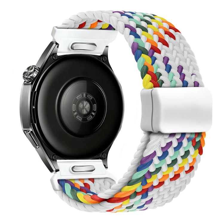 Press Button Quick Release Magnetic Buckle Woven Watch Band, 20mm, 22mm
