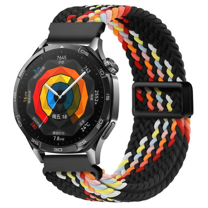 Press Button Quick Release Magnetic Buckle Woven Watch Band, 20mm, 22mm