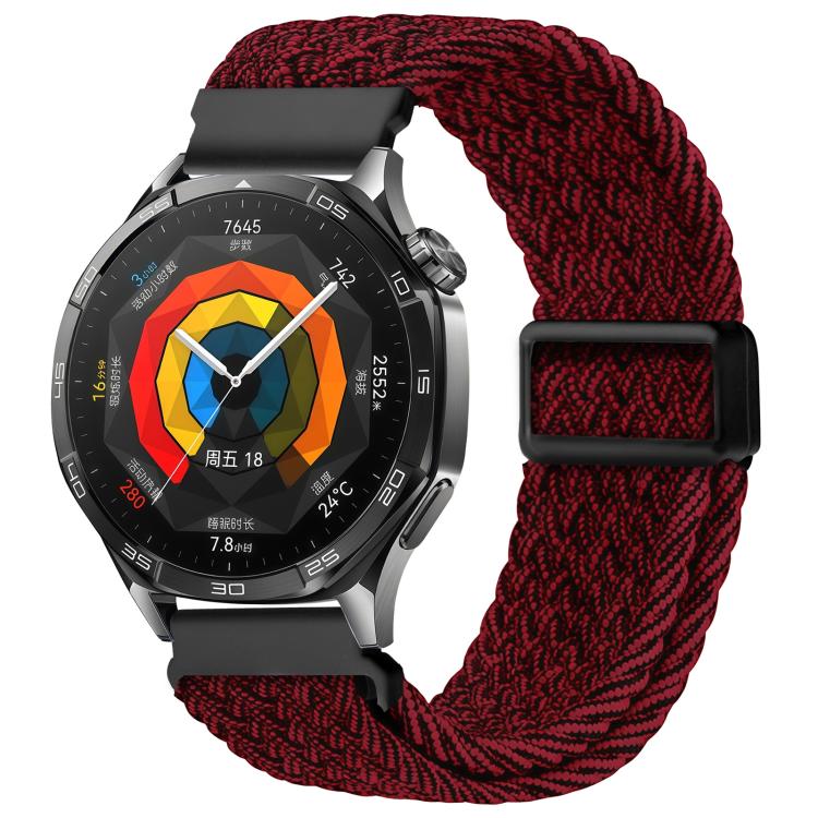Press Button Quick Release Magnetic Buckle Woven Watch Band, 20mm, 22mm