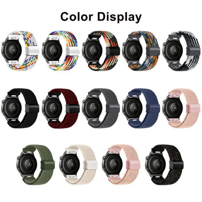 Press Button Quick Release Magnetic Buckle Woven Watch Band, 20mm, 22mm