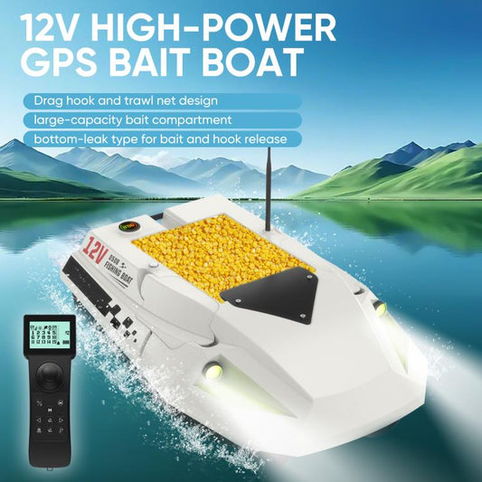 D50B GPS High Speed Smart Remote Control Fishing Bait Boat Support Dragging Net, EU Plug, US Plug, UK Plug