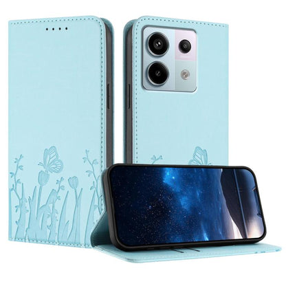 Tulips Butterfly Pattern Magnetic Vegan Leather Phone Case, For Redmi 13C 4G / 5G / Poco C65 / Poco M6 5G, For Redmi Note 13 4G, For Redmi K70E / Poco X6 Pro, For Redmi Note 13 Pro 5G / Xiaomi Poco X6, For Redmi Note 13 5G, For Redmi Note 13 Pro+      ...