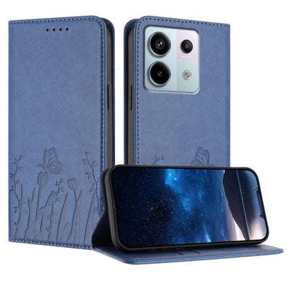 Tulips Butterfly Pattern Magnetic Vegan Leather Phone Case, For Redmi 13C 4G / 5G / Poco C65 / Poco M6 5G, For Redmi Note 13 4G, For Redmi K70E / Poco X6 Pro, For Redmi Note 13 Pro 5G / Xiaomi Poco X6, For Redmi Note 13 5G, For Redmi Note 13 Pro+      ...