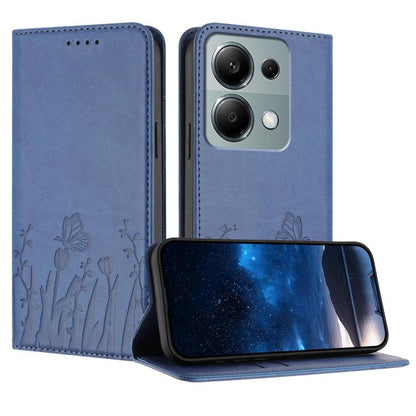 Tulips Butterfly Pattern Magnetic Vegan Leather Phone Case, For Redmi Note 14 5G / Poco M7 Pro 5G, For Redmi Note 14 Pro 4G, For Redmi Note 14 4G 163.25mm, For Redmi K70 Ultra, For Redmi 13 4G / 5G / Note 13R / Poco M6 Plus 5G                          ...