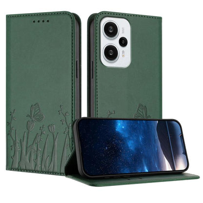 Tulips Butterfly Pattern Magnetic Vegan Leather Phone Case, For Redmi 13C 4G / 5G / Poco C65 / Poco M6 5G, For Redmi Note 13 4G, For Redmi K70E / Poco X6 Pro, For Redmi Note 13 Pro 5G / Xiaomi Poco X6, For Redmi Note 13 5G, For Redmi Note 13 Pro+      ...