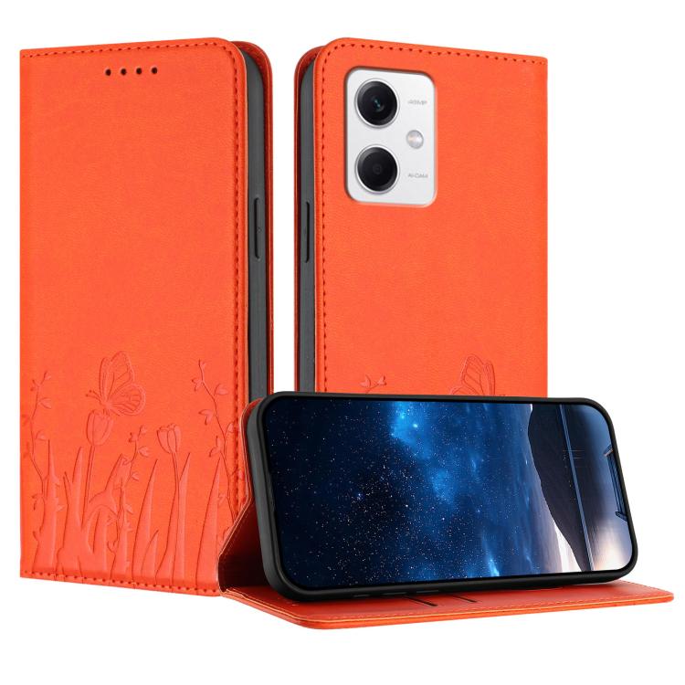 Tulips Butterfly Pattern Magnetic Vegan Leather Phone Case, For Redmi 13C 4G / 5G / Poco C65 / Poco M6 5G, For Redmi Note 13 4G, For Redmi K70E / Poco X6 Pro, For Redmi Note 13 Pro 5G / Xiaomi Poco X6, For Redmi Note 13 5G, For Redmi Note 13 Pro+      ...