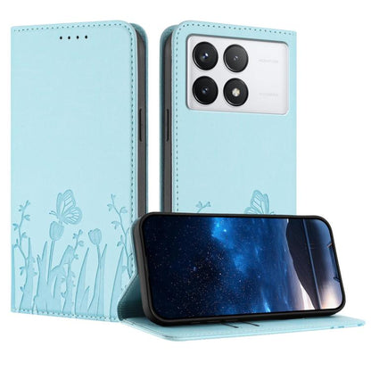 Tulips Butterfly Pattern Magnetic Vegan Leather Phone Case, For Redmi 13C 4G / 5G / Poco C65 / Poco M6 5G, For Redmi Note 13 4G, For Redmi K70E / Poco X6 Pro, For Redmi Note 13 Pro 5G / Xiaomi Poco X6, For Redmi Note 13 5G, For Redmi Note 13 Pro+      ...