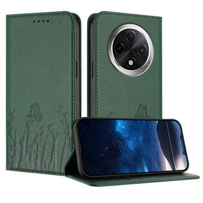 Tulips Butterfly Pattern Magnetic Vegan Leather Phone Case, For Redmi 15 5G Global / 15 4G SEA 169.5mm, For Redmi 15 5G / 4G EU 171mm, For Redmi 15C 5G / 4G Global 171mm / Poco C85 4G, For Redmi A5 4G 173.3mm, For Redmi A5 4G 171.7mm                   ...