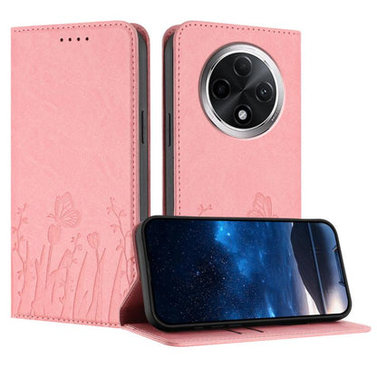 Tulips Butterfly Pattern Magnetic Vegan Leather Phone Case, For Redmi 15 5G Global / 15 4G SEA 169.5mm, For Redmi 15 5G / 4G EU 171mm, For Redmi 15C 5G / 4G Global 171mm / Poco C85 4G, For Redmi A5 4G 173.3mm, For Redmi A5 4G 171.7mm                   ...