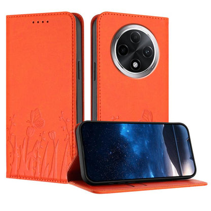 Tulips Butterfly Pattern Magnetic Vegan Leather Phone Case, For Redmi 15 5G Global / 15 4G SEA 169.5mm, For Redmi 15 5G / 4G EU 171mm, For Redmi 15C 5G / 4G Global 171mm / Poco C85 4G, For Redmi A5 4G 173.3mm, For Redmi A5 4G 171.7mm                   ...