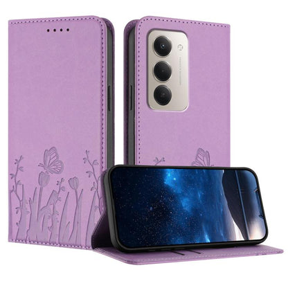 Tulips Butterfly Pattern Magnetic Vegan Leather Phone Case, For Redmi 15 5G Global / 15 4G SEA 169.5mm, For Redmi 15 5G / 4G EU 171mm, For Redmi 15C 5G / 4G Global 171mm / Poco C85 4G, For Redmi A5 4G 173.3mm, For Redmi A5 4G 171.7mm                   ...