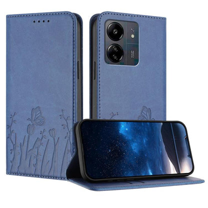 Tulips Butterfly Pattern Magnetic Vegan Leather Phone Case, For Redmi 13C 4G / 5G / Poco C65 / Poco M6 5G, For Redmi Note 13 4G, For Redmi K70E / Poco X6 Pro, For Redmi Note 13 Pro 5G / Xiaomi Poco X6, For Redmi Note 13 5G, For Redmi Note 13 Pro+      ...