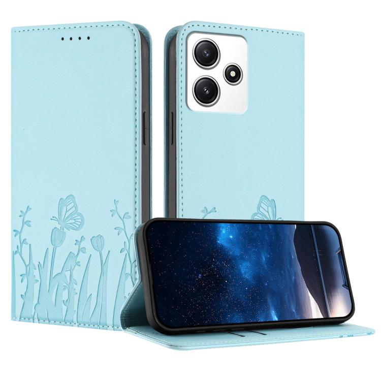 Tulips Butterfly Pattern Magnetic Vegan Leather Phone Case, For Redmi 13C 4G / 5G / Poco C65 / Poco M6 5G, For Redmi Note 13 4G, For Redmi K70E / Poco X6 Pro, For Redmi Note 13 Pro 5G / Xiaomi Poco X6, For Redmi Note 13 5G, For Redmi Note 13 Pro+      ...