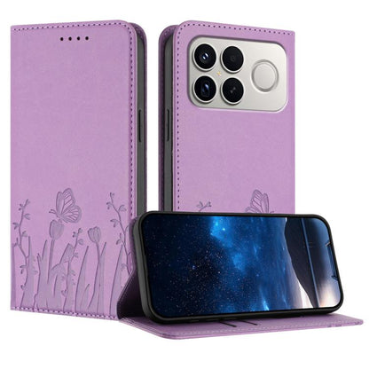 Tulips Butterfly Pattern Magnetic Vegan Leather Phone Case, For Redmi A7 Pro 4G / 5G 171mm / Poco C85x 5G, For Redmi Turbo 5 Max 5G / Poco X8 Pro Max 5G, For Redmi Turbo 5 5G / Poco X8 Pro 5G, For Redmi Note 15 Pro+ 5G 163.3mm / Poco M8 Pro 5G         ...