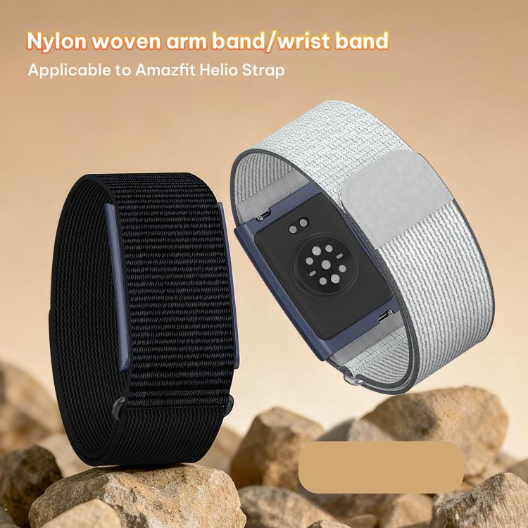 Pour bracelet Amazfit Helio xDfind en nylon tressé, bracelet de 280 mm, bracelet de bras de 420 mm