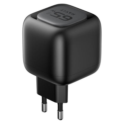 Havit UC253 65W 3 in 1 GaN Travel Charger with Type-C Retractable Cable, UC253(EU Plug)