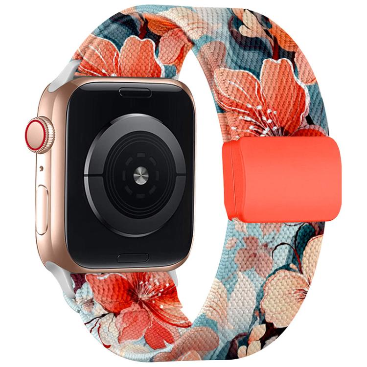 xDfind Elastic Nylon Braided Magnetic Buckle Watch Band, For Apple Watch 42 / 44 / 45 / 46 / 49mm, For Apple Watch 38 / 40 / 41 / S11 42mm