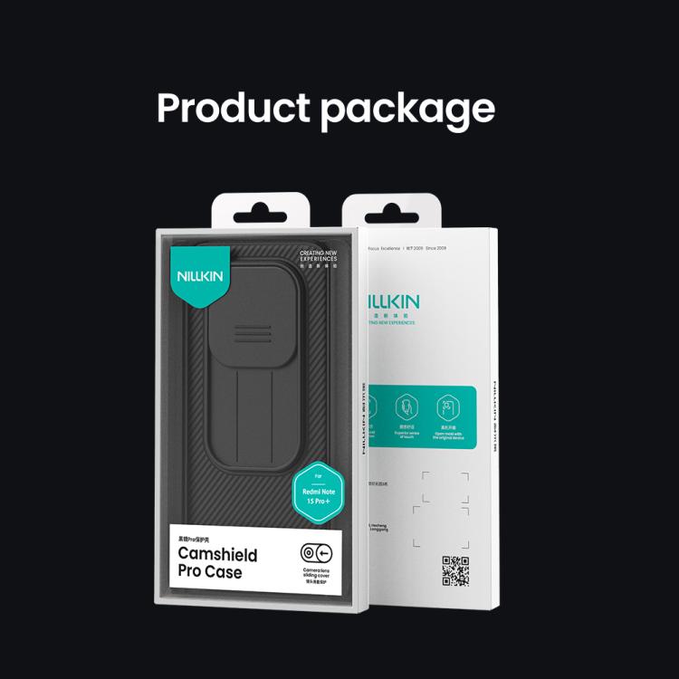 NILLKIN CamShield Pro PC Phone Case, For Redmi Note 15 Pro+ 5G Global 163.3mm, For Redmi Note 15 Pro 5G Global 163.6mm
