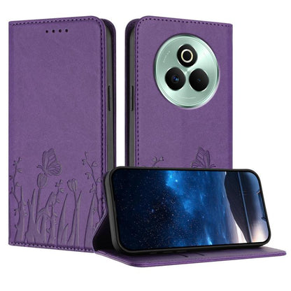 Tulips Butterfly Pattern Magnetic Vegan Leather Phone Case, For Realme C71 4G, For Realme GT 7 Global / India, For Realme 14T 5G, For Realme 14 / Realme P3 5G, For Realme P3 Ultra 5G, For Realme P3 Pro, For Realme 14 Pro+, For Realme 14 Pro            ...