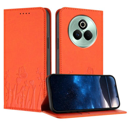 Tulips Butterfly Pattern Magnetic Vegan Leather Phone Case, For Realme C71 4G, For Realme GT 7 Global / India, For Realme 14T 5G, For Realme 14 / Realme P3 5G, For Realme P3 Ultra 5G, For Realme P3 Pro, For Realme 14 Pro+, For Realme 14 Pro            ...