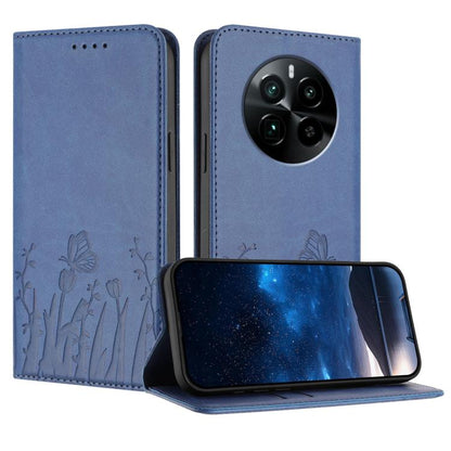 Tulips Butterfly Pattern Magnetic Vegan Leather Phone Case, For Realme 14x / C75 4G, For Realme 12 5G / 13 5G / 12x / Narzo 70x, For Realme 12 4G / 13 4G / 12+ / Narzo 70, For Realme 13 Pro / 13 Pro+, For Realme GT 6 / GT 6T                            ...