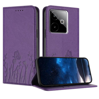 Tulips Butterfly Pattern Magnetic Vegan Leather Phone Case, For Realme C71 4G, For Realme GT 7 Global / India, For Realme 14T 5G, For Realme 14 / Realme P3 5G, For Realme P3 Ultra 5G, For Realme P3 Pro, For Realme 14 Pro+, For Realme 14 Pro            ...