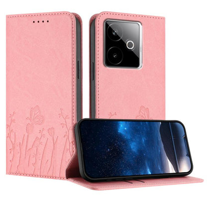 Tulips Butterfly Pattern Magnetic Vegan Leather Phone Case, For Realme C71 4G, For Realme GT 7 Global / India, For Realme 14T 5G, For Realme 14 / Realme P3 5G, For Realme P3 Ultra 5G, For Realme P3 Pro, For Realme 14 Pro+, For Realme 14 Pro            ...
