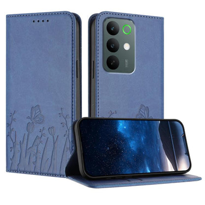 Tulips Butterfly Pattern Magnetic Vegan Leather Phone Case, For Realme C85 5G / Realme 15x India, For Realme C85 Pro 4G, For Realme P4 Pro 5G, For Realme P4 5G, For Realme 15T 5G, For Realme C63 4G / C61 / Note 60 / Note 60x                            ...