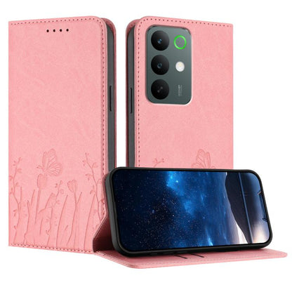 Tulips Butterfly Pattern Magnetic Vegan Leather Phone Case, For Realme C85 5G / Realme 15x India, For Realme C85 Pro 4G, For Realme P4 Pro 5G, For Realme P4 5G, For Realme 15T 5G, For Realme C63 4G / C61 / Note 60 / Note 60x                            ...