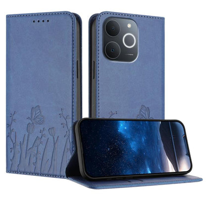 Tulips Butterfly Pattern Magnetic Vegan Leather Phone Case, For Realme C85 5G / Realme 15x India, For Realme C85 Pro 4G, For Realme P4 Pro 5G, For Realme P4 5G, For Realme 15T 5G, For Realme C63 4G / C61 / Note 60 / Note 60x                            ...