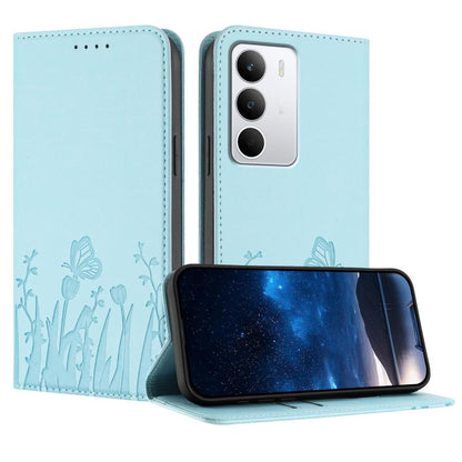 Tulips Butterfly Pattern Magnetic Vegan Leather Phone Case, For Realme C71 4G, For Realme GT 7 Global / India, For Realme 14T 5G, For Realme 14 / Realme P3 5G, For Realme P3 Ultra 5G, For Realme P3 Pro, For Realme 14 Pro+, For Realme 14 Pro            ...