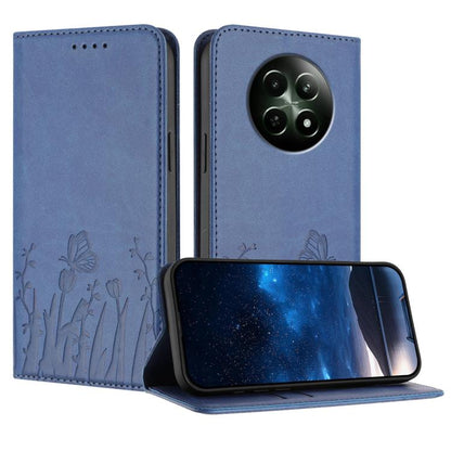 Tulips Butterfly Pattern Magnetic Vegan Leather Phone Case, For Realme 14x / C75 4G, For Realme 12 5G / 13 5G / 12x / Narzo 70x, For Realme 12 4G / 13 4G / 12+ / Narzo 70, For Realme 13 Pro / 13 Pro+, For Realme GT 6 / GT 6T                            ...