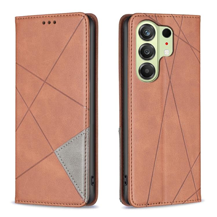 Rhombus Texture Magnetic Leather Phone Case, For Tecno Pova Curve 2 5G, For Tecno Spark 50 4G, For Tecno Camon 50 Pro 4G, For Tecno Camon 50 4G, For Tecno Spark Go 3