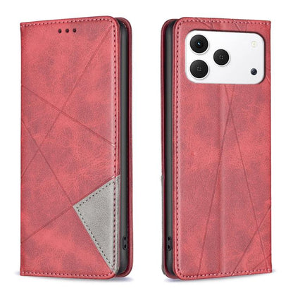 Rhombus Texture Magnetic Leather Phone Case, For Tecno Pova Curve 2 5G, For Tecno Spark 50 4G, For Tecno Camon 50 Pro 4G, For Tecno Camon 50 4G, For Tecno Spark Go 3