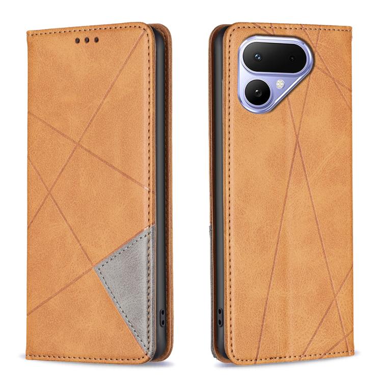 Rhombus Texture Magnetic Leather Phone Case, For Tecno Pova Curve 2 5G, For Tecno Spark 50 4G, For Tecno Camon 50 Pro 4G, For Tecno Camon 50 4G, For Tecno Spark Go 3