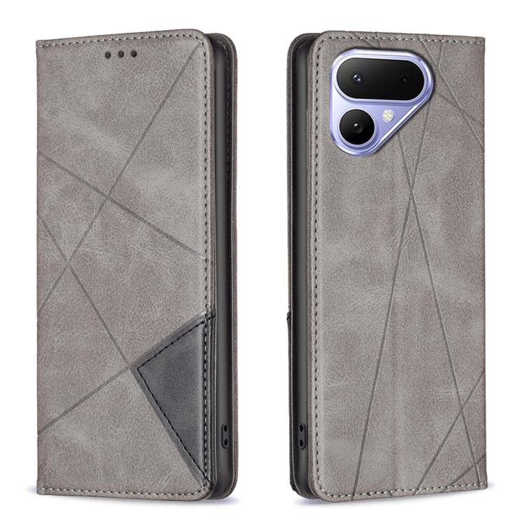 Rhombus Texture Magnetic Leather Phone Case, For Tecno Pova Curve 2 5G, For Tecno Spark 50 4G, For Tecno Camon 50 Pro 4G, For Tecno Camon 50 4G, For Tecno Spark Go 3