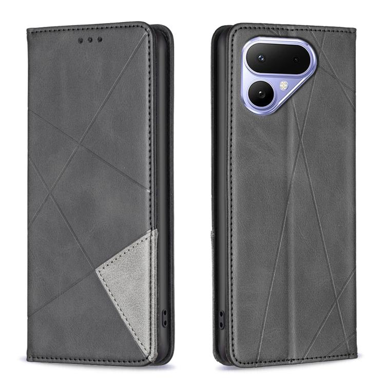 Rhombus Texture Magnetic Leather Phone Case, For Tecno Pova Curve 2 5G, For Tecno Spark 50 4G, For Tecno Camon 50 Pro 4G, For Tecno Camon 50 4G, For Tecno Spark Go 3