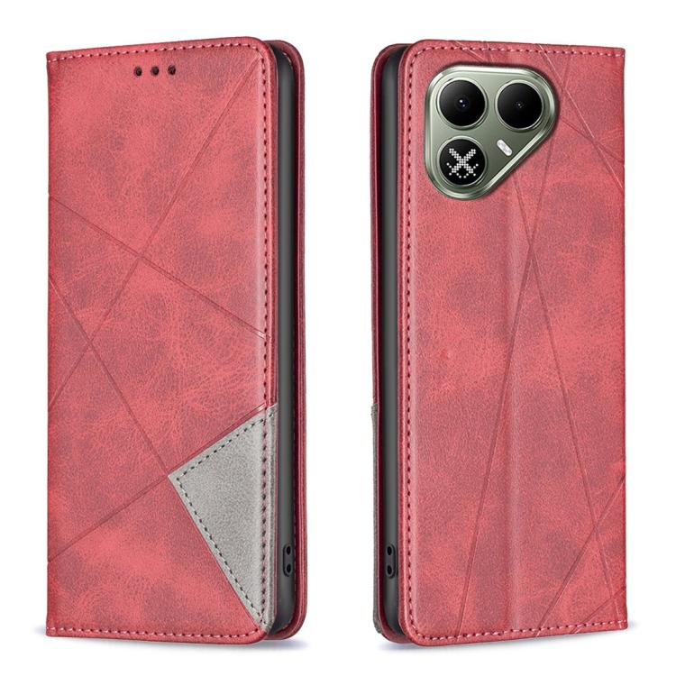 Rhombus Texture Magnetic Leather Phone Case, For Tecno Pova 8 5G, For Tecno Pova Curve 2 5G, For Tecno Spark 50 4G, For Tecno Camon 50 Pro 4G, For Tecno Camon 50 4G, For Tecno Spark Go 3