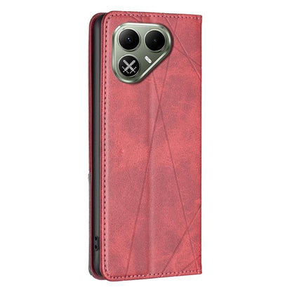 Rhombus Texture Magnetic Leather Phone Case, For Tecno Pova 8 5G, For Tecno Pova Curve 2 5G, For Tecno Spark 50 4G, For Tecno Camon 50 Pro 4G, For Tecno Camon 50 4G, For Tecno Spark Go 3