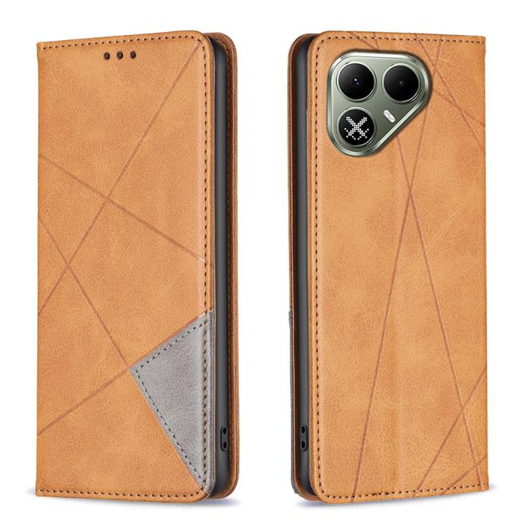 Rhombus Texture Magnetic Leather Phone Case, For Tecno Pova 8 5G, For Tecno Pova Curve 2 5G, For Tecno Spark 50 4G, For Tecno Camon 50 Pro 4G, For Tecno Camon 50 4G, For Tecno Spark Go 3
