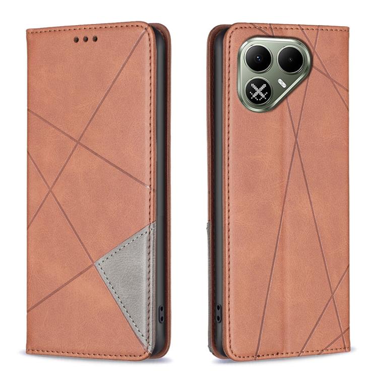 Rhombus Texture Magnetic Leather Phone Case, For Tecno Pova 8 5G, For Tecno Pova Curve 2 5G, For Tecno Spark 50 4G, For Tecno Camon 50 Pro 4G, For Tecno Camon 50 4G, For Tecno Spark Go 3