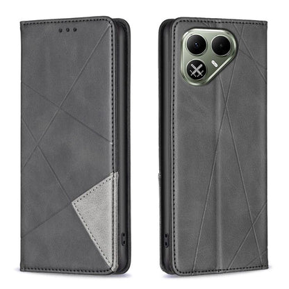 Rhombus Texture Magnetic Leather Phone Case, For Tecno Pova 8 5G, For Tecno Pova Curve 2 5G, For Tecno Spark 50 4G, For Tecno Camon 50 Pro 4G, For Tecno Camon 50 4G, For Tecno Spark Go 3