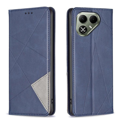 Rhombus Texture Magnetic Leather Phone Case, For Tecno Pova 8 5G, For Tecno Pova Curve 2 5G, For Tecno Spark 50 4G, For Tecno Camon 50 Pro 4G, For Tecno Camon 50 4G, For Tecno Spark Go 3