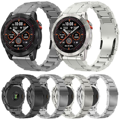 Safety Bckle Titanium Alloy Quick Release Watch Band, For Garmin 26mm, For Garmin 22mm