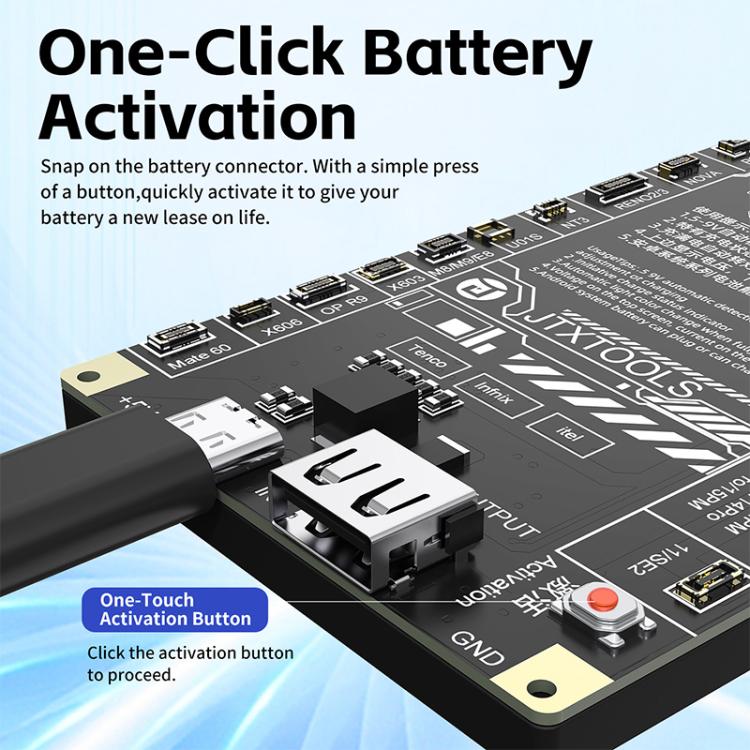 JTX B9 5-9V Battery Charging Activation Board for iPhone 6S-17 Pro Max (without 16e) & Android, JTX B9