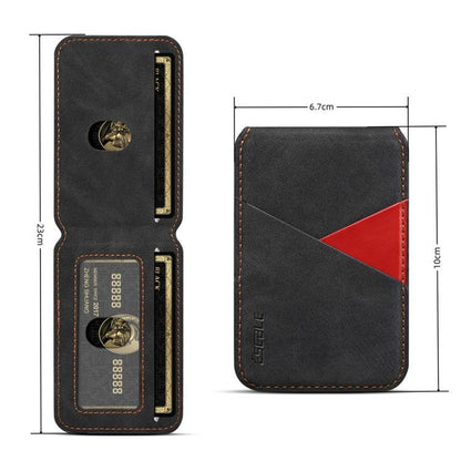 ESEBLE S1 Retro Vegan Leather Texture Magnetic RFID Mobile Phone Card Slots Holder