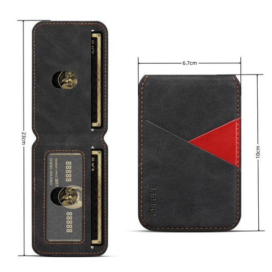 ESEBLE S1 Retro Vegan Leather Texture Magnetic RFID Mobile Phone Card Slots Holder