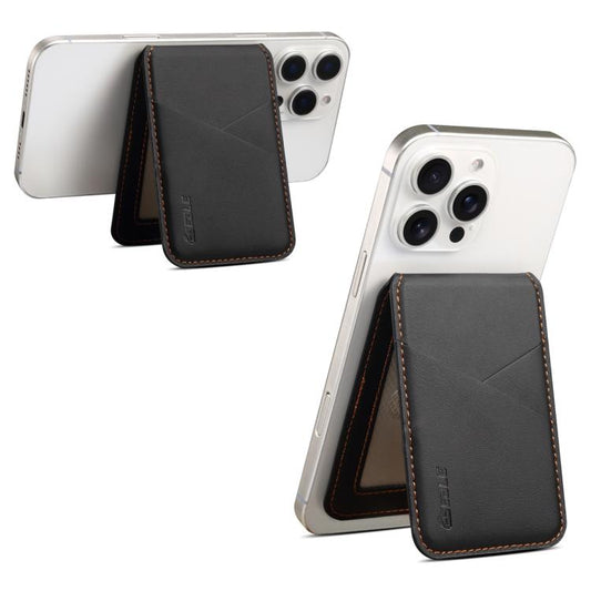 ESEBLE S2 Faux Leather Texture Magnetic RFID Mobile Phone Card Slots Holder