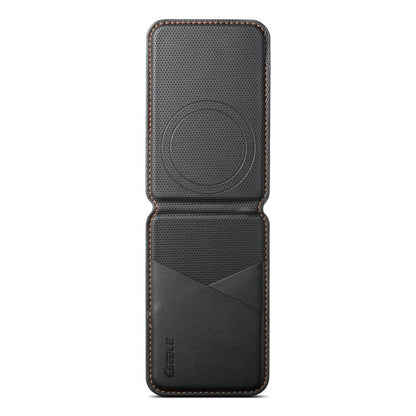 ESEBLE S3 Color Blocked Faux Leather Texture Magnetic RFID Mobile Phone Card Slots Holder