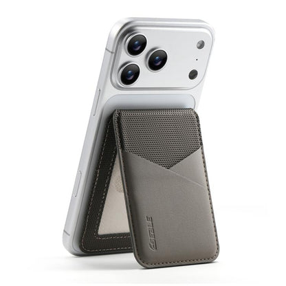 ESEBLE S3 Color Blocked Faux Leather Texture Magnetic RFID Mobile Phone Card Slots Holder